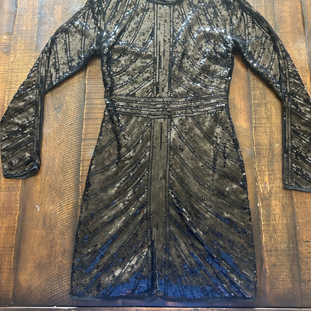 Giani Bernini Black Sequin Mini Dress